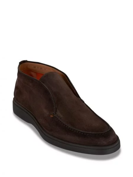 Zomšinės loaferiai Santoni ruda