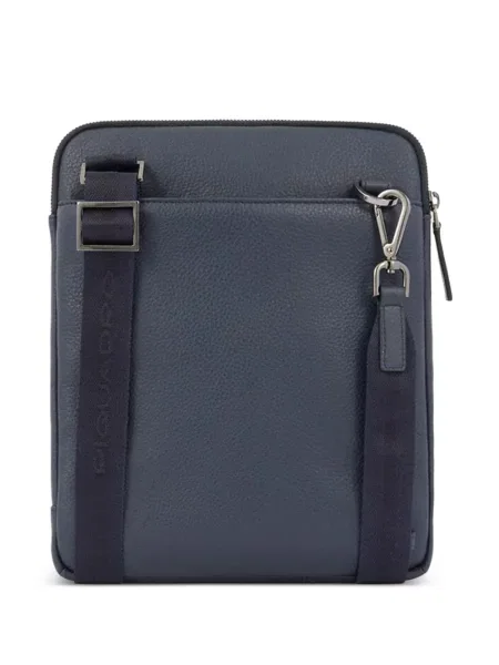Bőr laptoptáska Piquadro kék