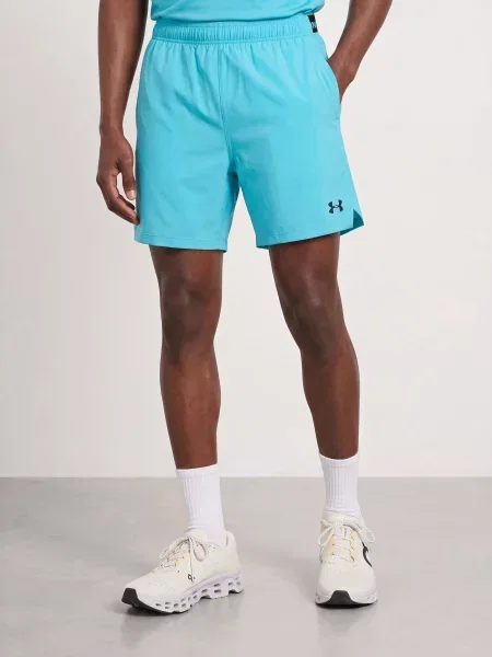 Under Armour Tréninkové Šortky Ua Vanish Woven neonově modrá černá