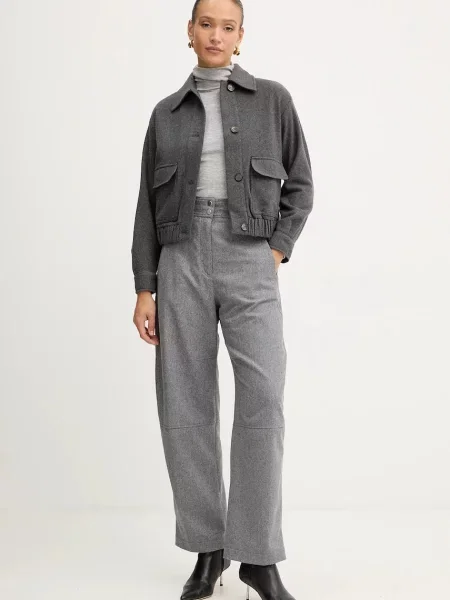 Куртка з додаванням вовни Marella Emme by Marella демісезонна сірий