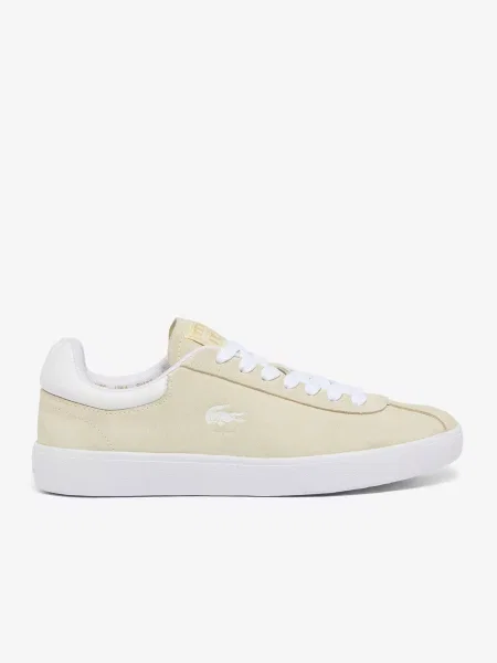 Кожаные кроссовки Lacoste бежевые