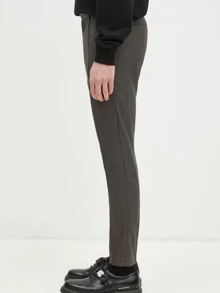 Paul Smith spodnie wełniane w fasonie chinos zielony