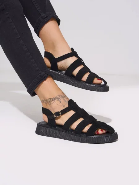 Замшеві Сандалії ISSA Plus чорний