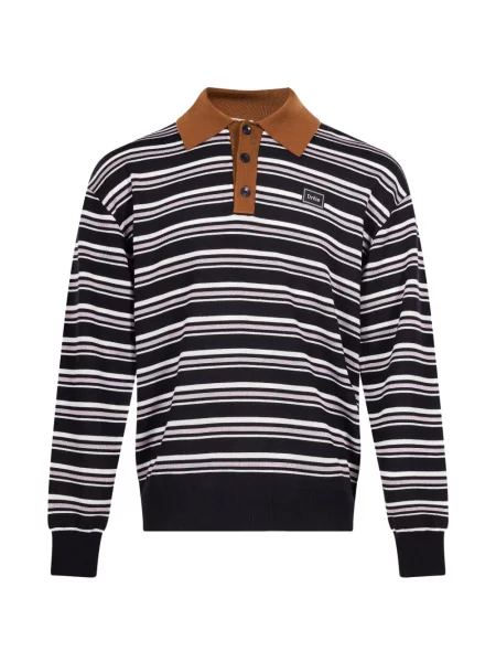 Lung tricou polo Drole De Monsieur albastru