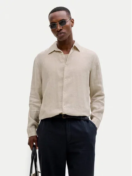 JACK & JONES Cămașă JPRBLALAWRENCE grej bej