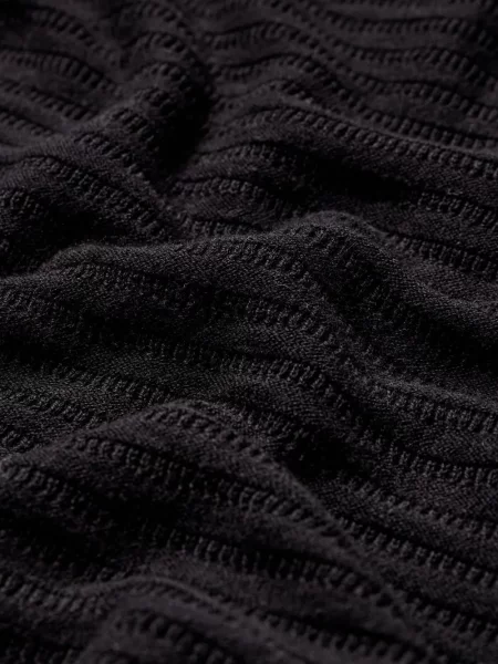Top Minimum tricotate negru