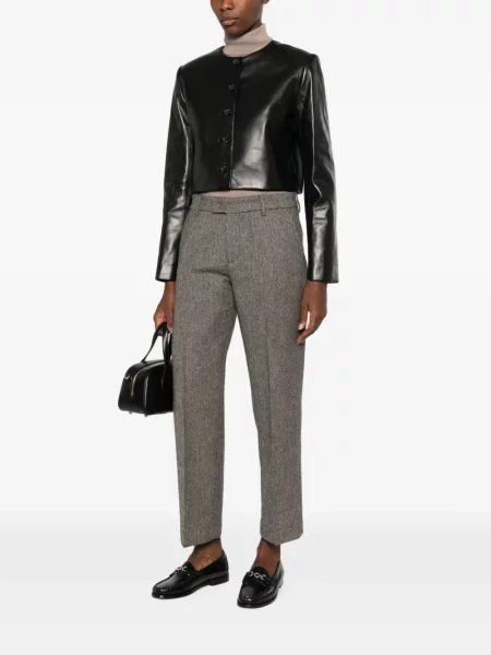 Pantaloni Berwich cu model herringbone