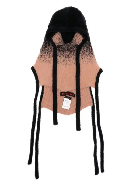 Dzianinowa czapka Ottolinger prążkowana czarna