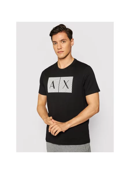 Armani Exchange Majica Slim Fit črna