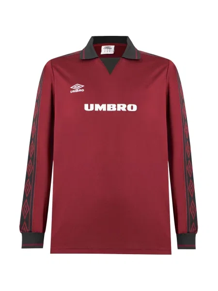 UMBRO Tricou funcțional roșu cireș / negru alb
