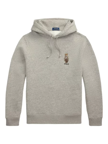 Ριγέ polo Polo Ralph Lauren με κουκούλα με αυτόγραφο λευκό