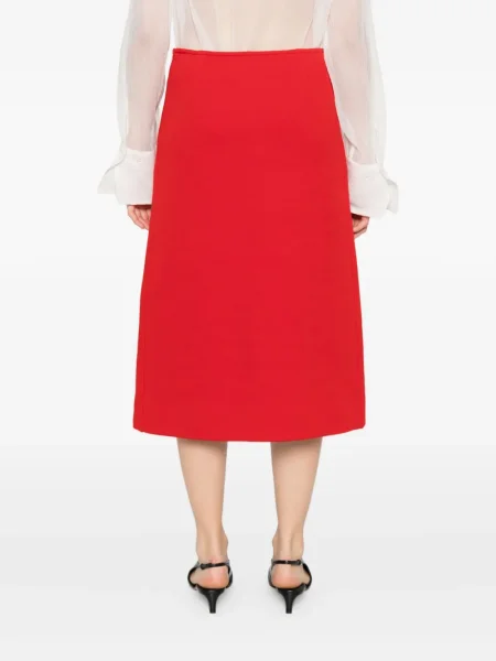 Fustă Jil Sander roșu