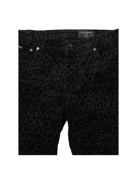 Jeansy Dolce And Gabbana czarne