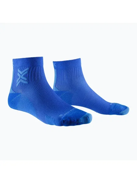 Șosete pentru bărbați X-Socks Run Discover Ankle twyce albastru/albastru șosete de alergare albastru