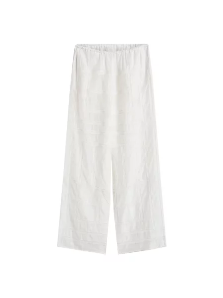 Lniane spodnie Toteme białe