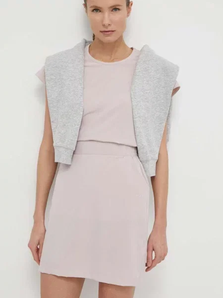 Helly Hansen spódnica mini prosta różowy