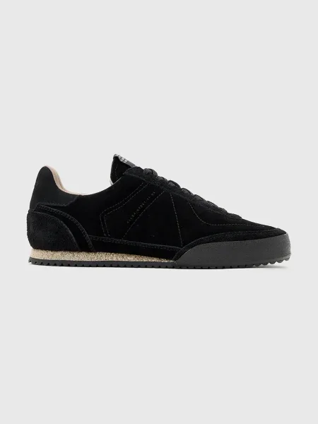 AllSaints sneakers din piele întoarsă HARRI LOW TOP negru