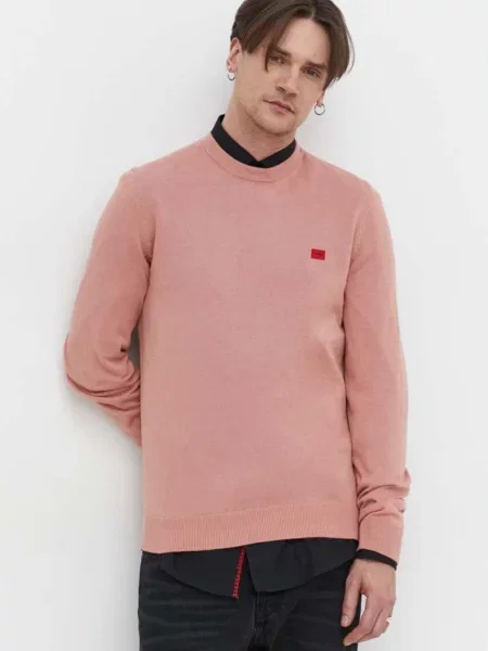 HUGO pulover de light roz