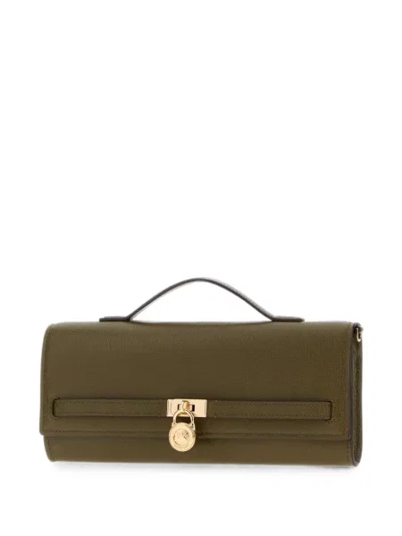 Rucsac Michael Michael Kors cu imagine din piele verde