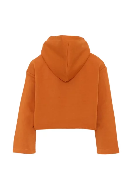 Bluza z kapturem dziecięca Just Cavalli pomarańczowa