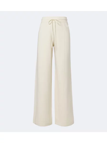 Pantaloni Moncler de lână bej