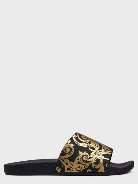 Шльопанці Versace Jeans Couture чорні