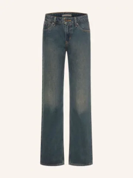 Levi's® Rovné Džíny Low Straight Happy Tale 09 med indigo worn in