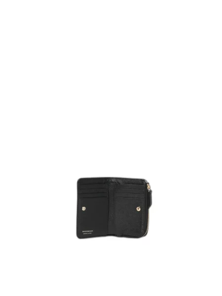 Portfel Emporio Armani skórzany czarny