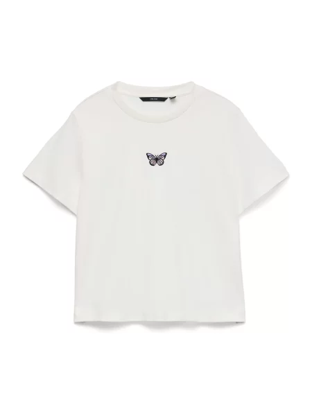 VERO MODA Tricou VMSARA METTE albastru marin alb
