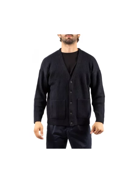 Sweter Emporio Armani niebieski