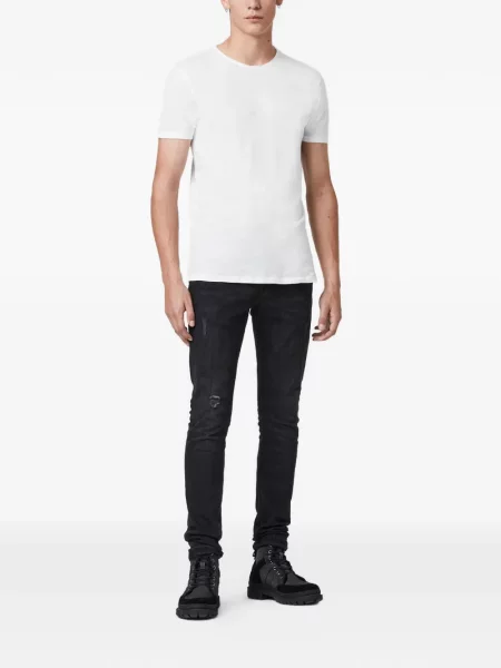 Tricou Allsaints cu decolteu rotund alb
