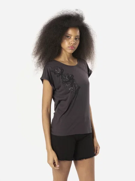 KOROSHI Tricou auriu negru