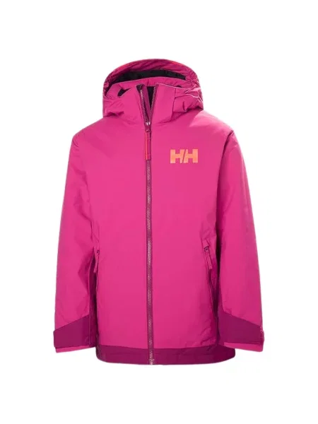 Kurtka narciarska dla dzieci Helly Hansen Hillside różowa