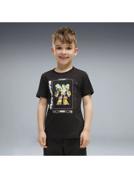 Dziecięca koszulka PUMA x TRANSFORMERS Graphic Odzież czarny