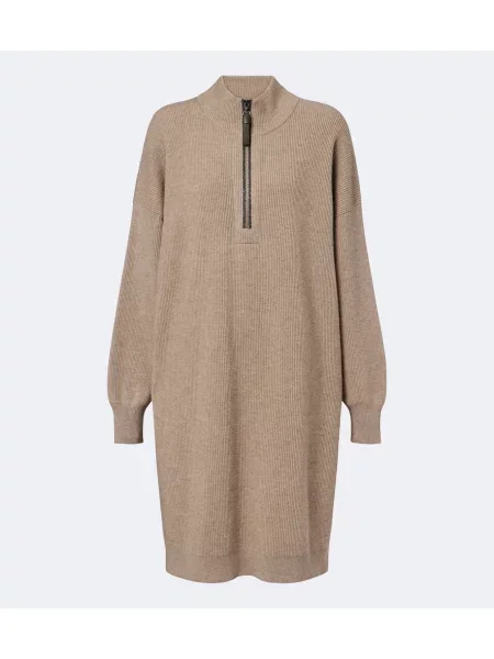 Rochie Brunello Cucinelli de lână maro
