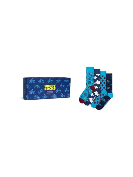 Happy Socks Nogavice Bike Socks Gift Set' modra