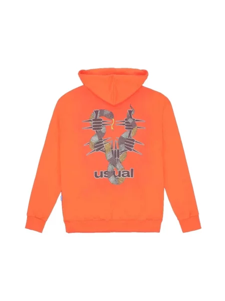 Bluza z kapturem Usual pomarańczowa