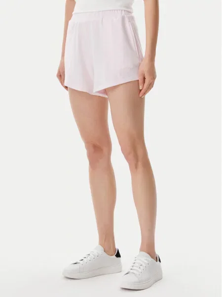 Σορτς υφασμάτινο Guess ροζ