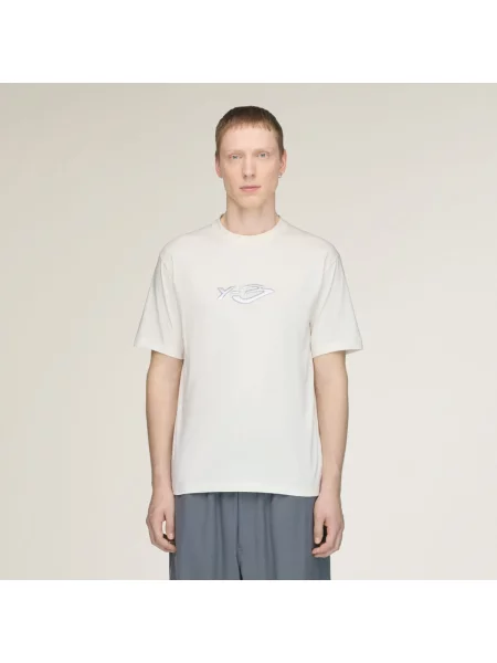 LOGO LS TEE T-shirt biała
