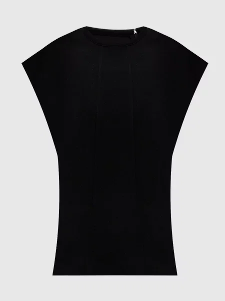 Топ з акцентними швами Jil Sander чорний