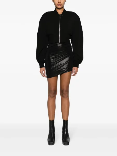 Drapiruotas sijonas Rick Owens Lilies juoda