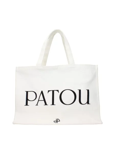 Torebka Patou płócienna z logo biała