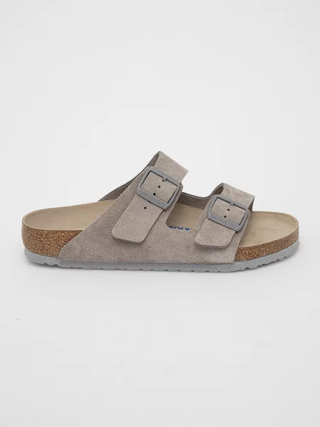 Birkenstock Papuci din piele gri