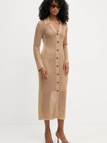 Karl Lagerfeld Rochie tip bluză deschis maro