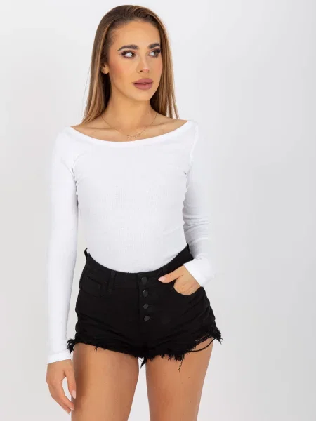 Bluză Fashionhunters cu dungi alb
