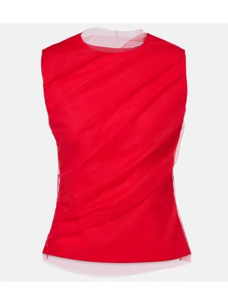 Top Dorothee Schumacher din tul roșu