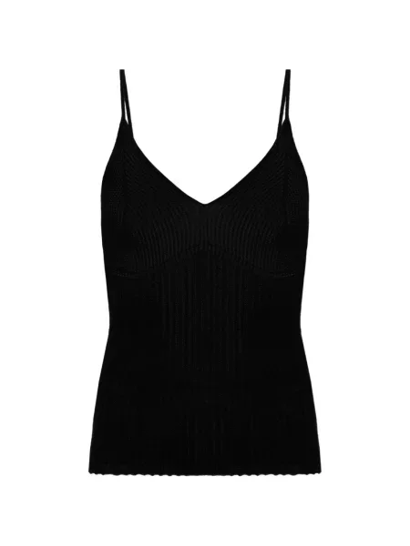 Top Isabel Marant cu decolteu în V negru