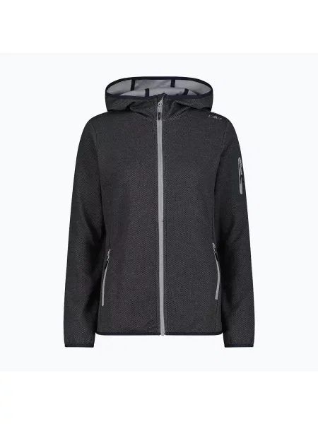 Bluză de trekking pentru femei CMP Fix Hood black/cement negru