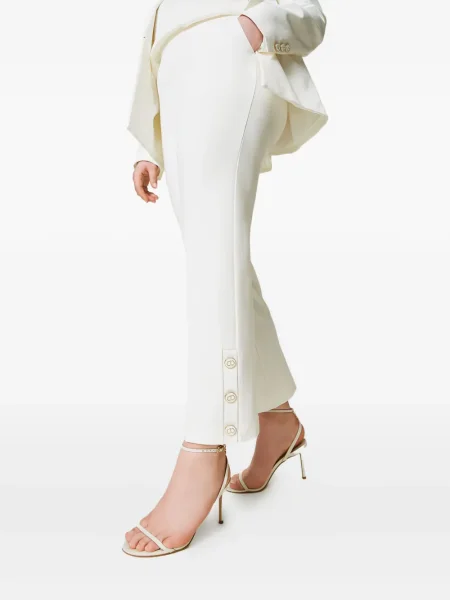 Pantaloni Twinset alb