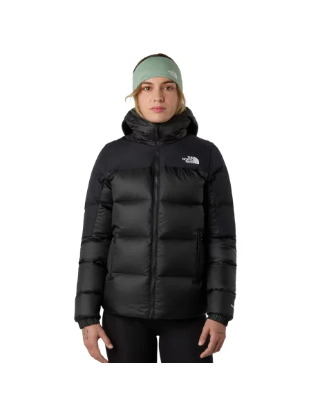 Péřová bunda The North Face s kapucí černá